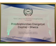dyplom Lider Transformacji Energetycznej